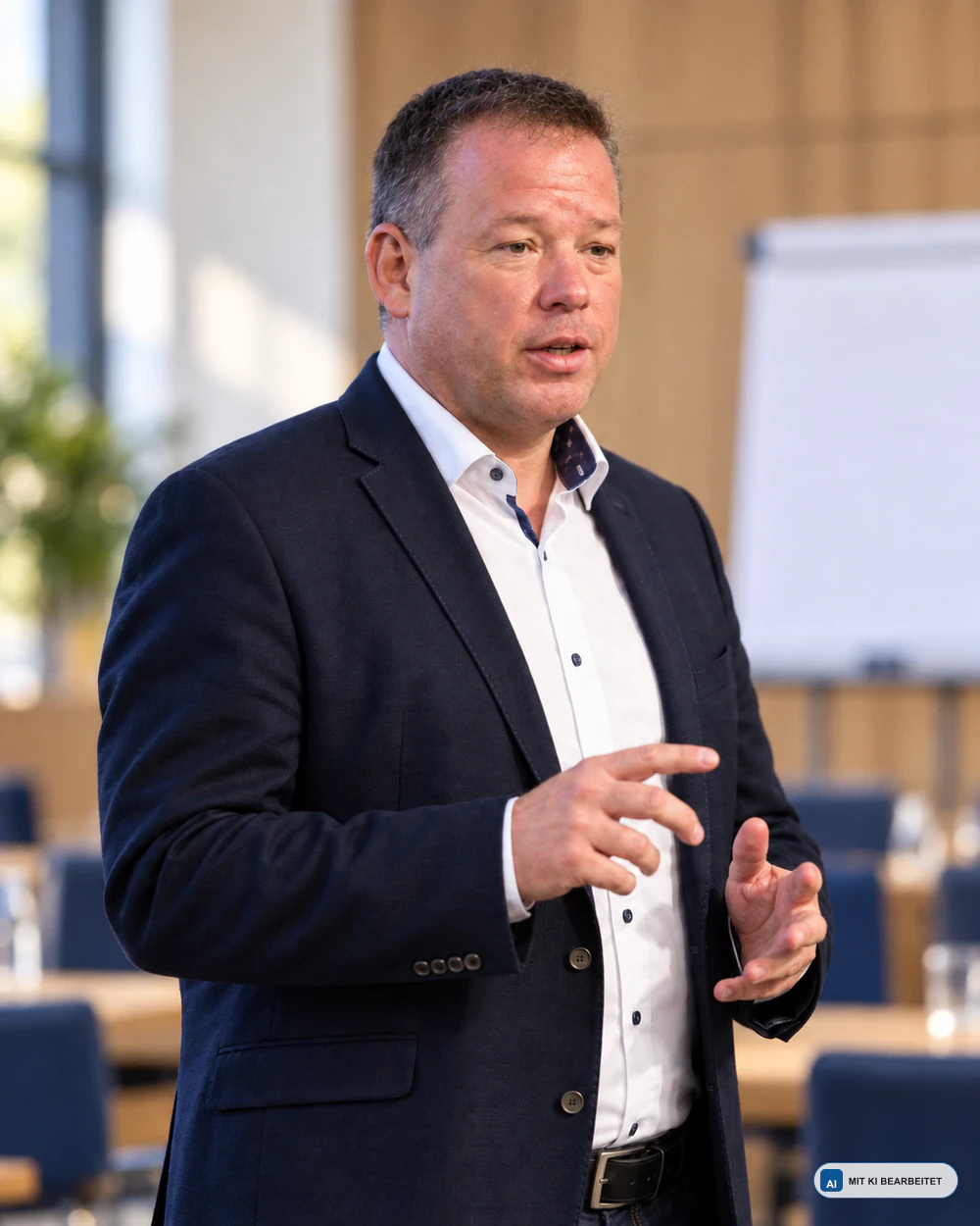 Porträt von Jörg R. Winterlich, mit KI bearbeitet
